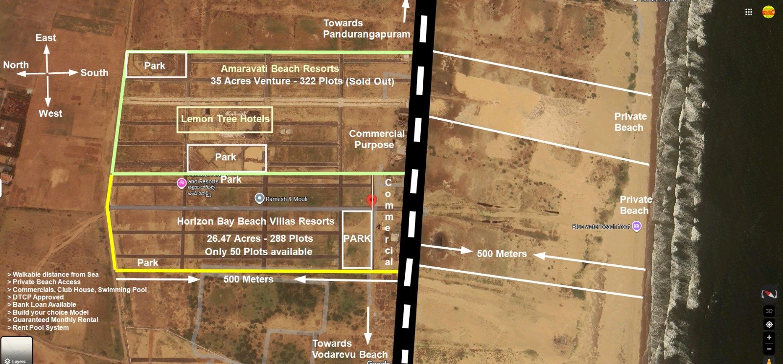 Horizon Bay Beach Bapatla - Plot for sale